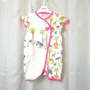 NWT Minoti Baby Girls Romper Outfit